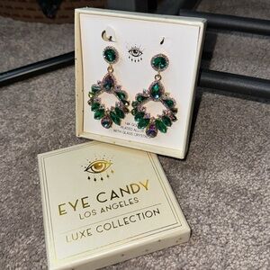 Eye Candy Luxe Collection 14k Gold Plated Alloy Earrings